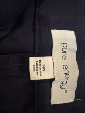 Pure Energy Navy Ankle-Length Knit Top